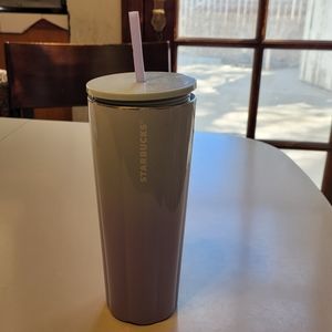 Starbucks blue/ombre stainless steel cup - 8 inches long